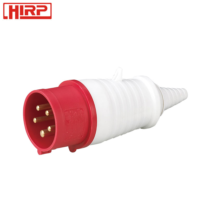 Rp-025l Factory Directly Sell Red Color 5-pins 32a 220v Industrial Plug And Socket / 3 Phase Plugs And Socket