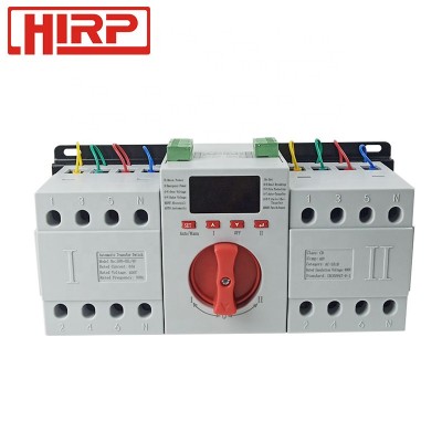 RP6-63L 4P 110V 220V Control Voltage Automatic Transfer Switch with LED display for Generator