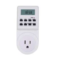 US plug type B programmable weekly digital timer switch household timer plug socket 120V